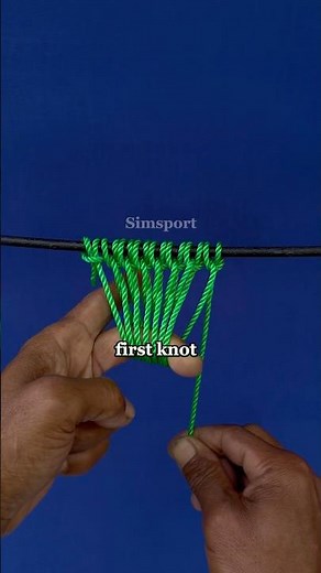 first time making a net without tools #knot #net