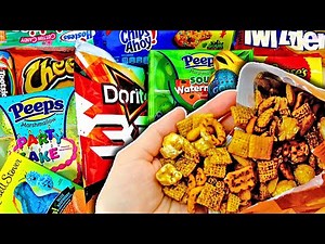 Doritos 3D, Cheetos, Godiva Chocolate, New Oreo Strawberry Frosted Donut, Lentil Chips, UTZ Chips