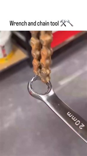 @funnyrrel on Instagram: "The post showcases a 15-second video tutorial on a DIY hack: attaching a short chain to an adjustable wrench’s hook end to create a flexible grip for turning brass pipe fittings, serving as a budget alternative to specialized chain wrenches. - Shared by @wonblnk, known for viral “everyday genius” clips, it exploded to 320,000 views and 640 likes in under 24 hours, reflecting widespread interest in accessible workshop innovations amid rising DIY trends. - User reactions,
