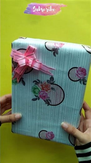 How to Wrap a Gift Box With Ribbon | Gift Wrap a Rectangular Box #shorts