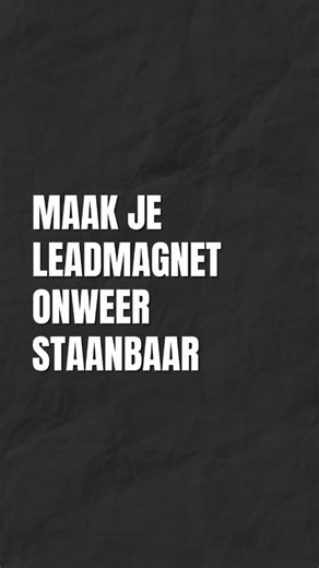 Jeroen Vanpoeyer - Menselijke Marketeer on Instagram: "De meeste coaches maken hun leadmagnet op gevoel. Mooi design. Mooie titel. En dan? Geen gesprekken. Geen leads. Geen sales. Wil je dat je advertenties werken? Dan moet je eerst weten wat je doelgroep écht wil. 👉 Test het. Plaats een hand-raising post. Kijk waar mensen op reageren. Maak dát je leadmagnet. Zo stop je met gokken. Zo begin je met bouwen. Wat is jouw best werkende leadmagnet? 👇"