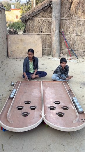 Here Challenge between 2 person for take gift 🎁 set Steal ball in hole #funny ##shorts #video