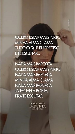 Você Já Ouviu Essa Hoje? #fernandabrum #nadamaisimporta
