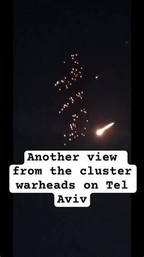 Another view from the cluster warheads on Tel Aviv #iranwon #nuclearprogram #iran #fypage #usashorts