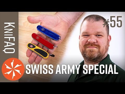 KnifeCenter FAQ #55: Top Rated Swiss Army Knives - Upgraded Blade Steel, Survival SAK