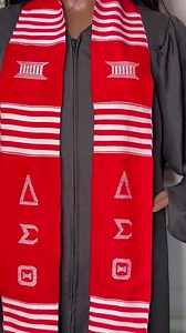 Delta Sigma Theta - Red, Fraternity and Sorority Sashes, Handwoven Kente Cloth - Alpha Kappa Alpha - AKA - Graduation Stole Sash - Etsy
