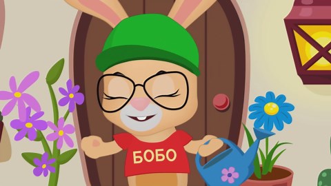 Кролик БОБО и МОРКОВКА 🐰🥕 - Веселая песенка мультфильм для детей - Учимся с кроликом Бобо