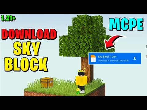 Sky-block Map Download For Minecraft PE 1.21+