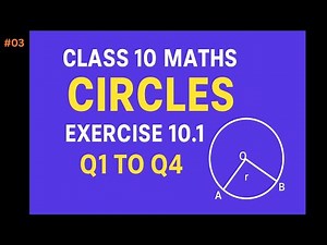Class 10 Maths Chapter 10 Circles | Exercise 10.1 Q1–Q4 | Full Solutions Explained