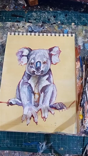 koala painting in my sketchbook #shorts
