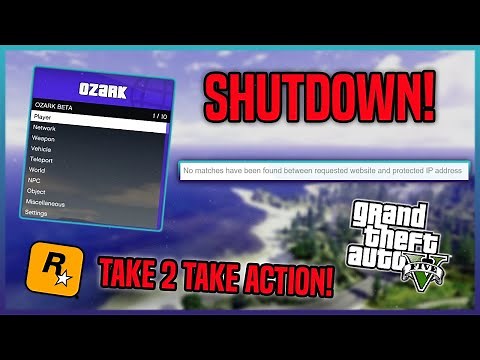 OZARK MOD MENU SHUTDOWN! Popular GTA 5/Red Dead Online Mod Menu Shutdown By Take2/Rockstar Games!