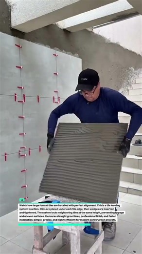 Perfect Tile Alignment Fast! Tile Leveling System Pro Guide #Tile #Construction #DIY