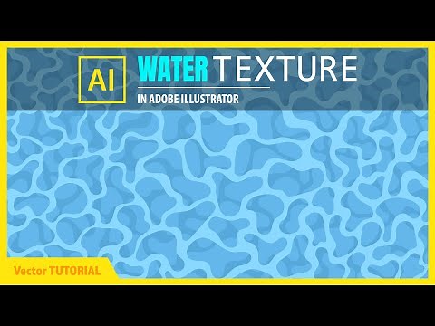 How To Create WATER TEXTURE in Adobe Illustrator - Vector Tutorial