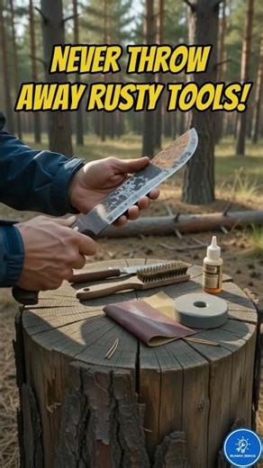 How to Restore a Rusty Machete in 10 Seconds!