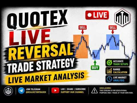 QUOTEX LIVE TRADING | Reversal Trade Strategy | Live Market Analysis