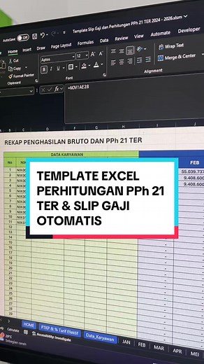 Template Excel PPh 21: Hitung Pajak Gaji dengan Mudah