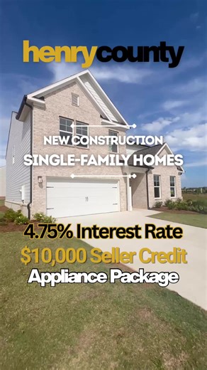 ✨ Discover your dream home in Henry County! These stunning new construction single-family homes offer 4-5 bedrooms, 2-4.5 bathrooms, and prices starting from the mid $300s to the upper $400s. Enjoy a 4.75% interest rate, $10,000 seller credit, and an appliance package included. Community amenities feature a pavilion and playground, with nearby access to I-75, Tanger Outlets, Historic Downtown Locust Grove, and outdoor favorites like Noah’s Ark Animal Sanctuary, High Falls State Park, and Atlanta