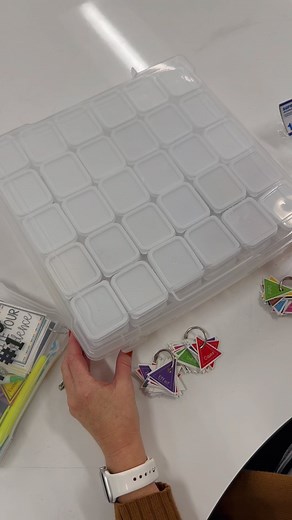Joanne Miller on Instagram: "What would you store in the mini containers? Dice, mini erasers, coins, talking chips, bingo markers…there are so many possibilities for this storage container!! I love how it fits perfectly! #storage #storageideas #teacher #teachersofinstagram #teachers #teach #teachersfollowteachers #teachersofig"