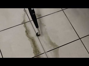 Nettoyage vapeur des joints de carrelage en cuisine by KSG France