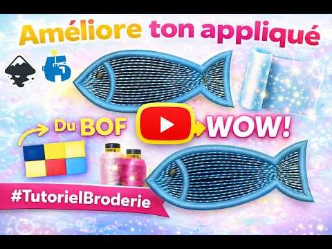 ✨ Tuto Inkscape InkStitch : Améliore un appliqué simple