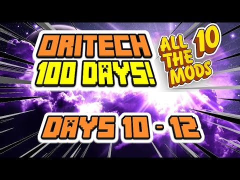 EP 4 - ORITECH 100 DAYS! The Making of Days 10 - 12! Minecraft All The Mods 10! ATM10!