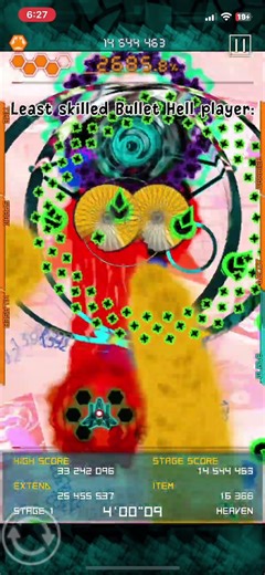 the least skilled bullet hell player..