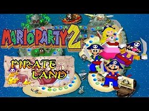 Mario Party 2 Walkthrough Part 1 - Pirate Land (1080p N64)