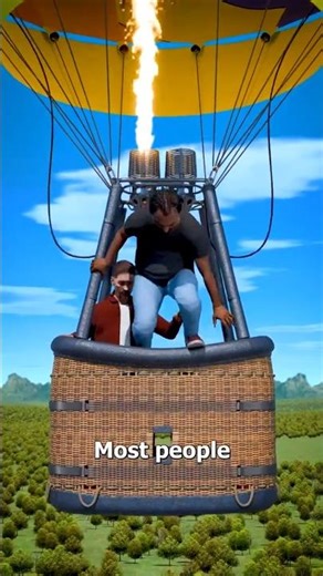 what to do when trapped in hot air balloon 🎈 animation explaining 3d