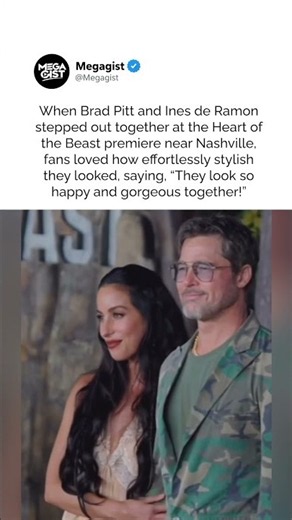 Brad Pitt and Ines de Ramon’s premiere look leaves fans obsessed #bradpitt