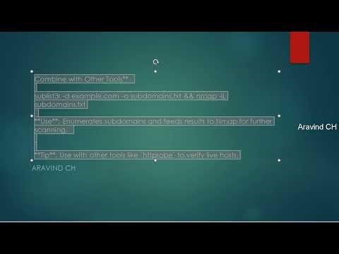 Combine with Other Tools sublist3r Lesson 17