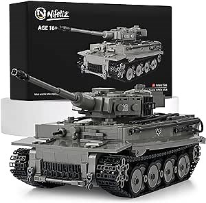 Nifeliz Tiger Heavy Tank, WW2 Armed Tank Building Set, Military Construction Model Toy for Teen Gift Giving (1776 Pieces)