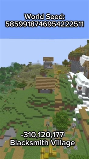 Minecraft Java Good Starter Seed #minecraft #fy #seeds