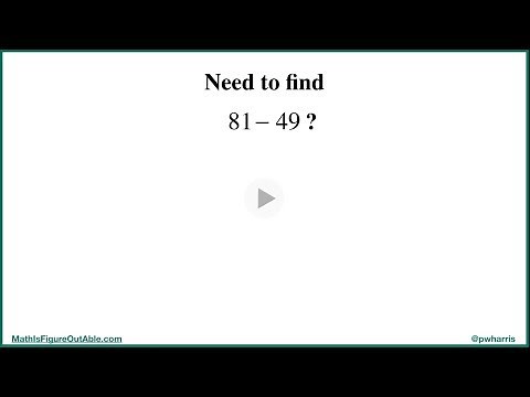 81 - 49, Constant Difference