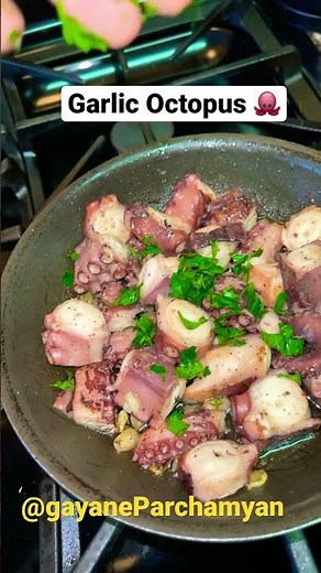 Octopus recipe, octopus with garlic sauce, how to make octopus, octopus dish