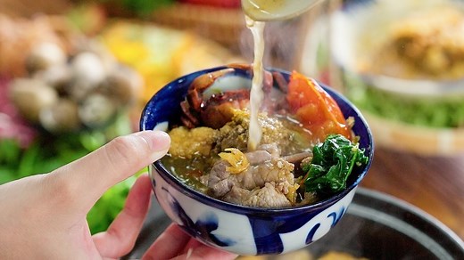 Cách nấu món lẩu riêu cua bắp bò ngọt mát chuẩn vị thơm ngon
