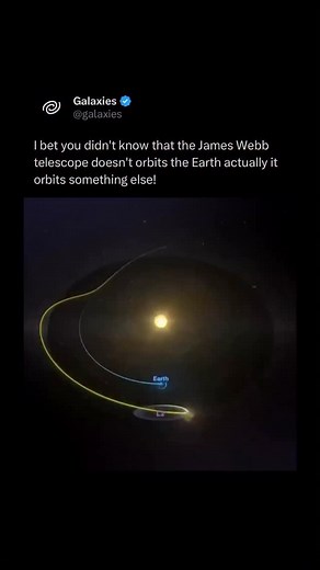 Galaxies on Instagram: "The James Webb Telescope follows the L2 point, or second Lagrange point, a spot about 1.5 million kilometers from Earth, on the opposite side from the Sun, where the gravitational forces of the Sun and Earth balance. This allows spacecraft like the James Webb Space Telescope to maintain a stable position with minimal fuel. L2 provides a cold environment, shielded from heat, ideal for infrared observations, and an unobstructed view of deep space. However, its distance make