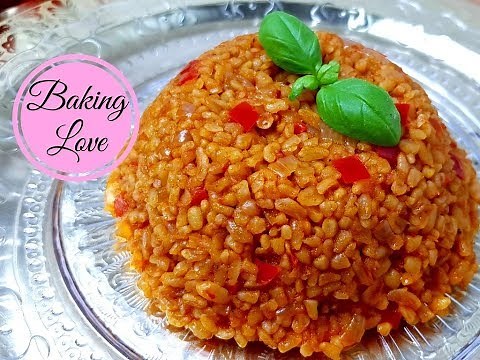 Juicy Bulgur Rice And Bulgur Pilavi And Classic Art And Vegan