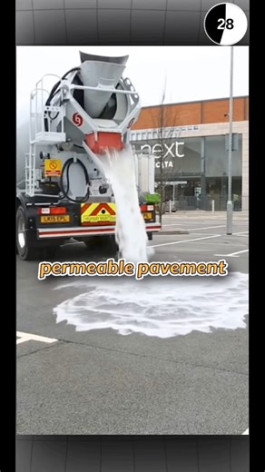 Water absorbing road | potholes & cracks proof | permeable pavement| #facts #science #shorts