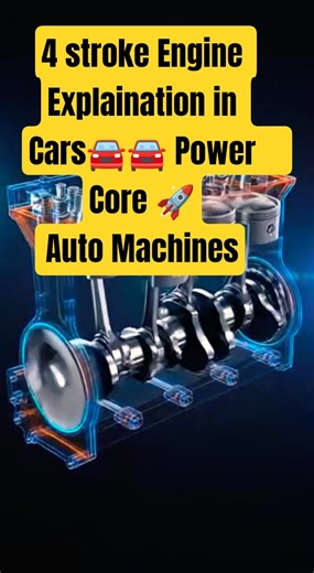 4 Stroke Engine Explained 3D Animation!🔥(Car's Power Core) #automatedsolutions#Shorts#automobile#car