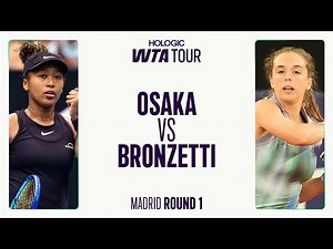 Naomi Osaka vs. Lucia Bronzetti | 2025 Madrid Round 1 | WTA Match Highlights