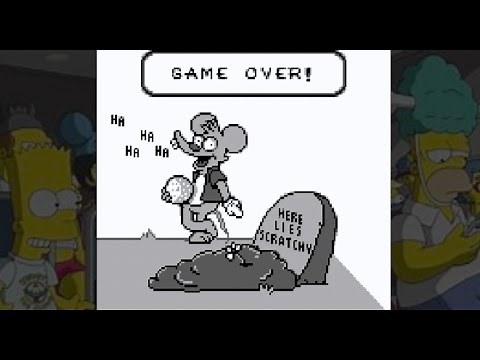 The Simpsons: Itchy & Scratchy in Miniature Golf Madness - Game Over (GB)