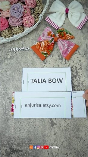TALIA BOW – Sew this statement bow with two-toned tails that steal the show!