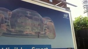 Hey, have you seen our new lenticular billboards ads for Visibly Smart yet? Included is a rough’n’ready video here, but do check them out at Tottenham Court Road, Hammersmith, Earls Court Tube, Camden Town and Kensington & Chelsea! | Intel