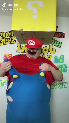 When l can’t fit in a Mario outfit!haha #mario #games funny