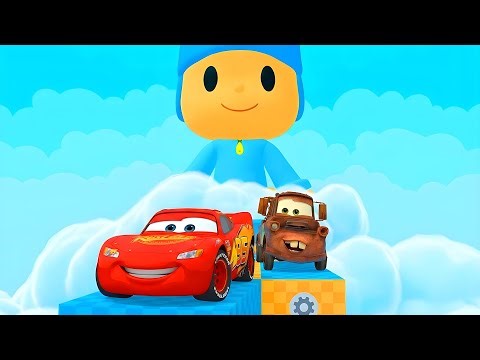 Lightning McQueen & Tow Mater JUMPS INTO POCOYO in Roblox!