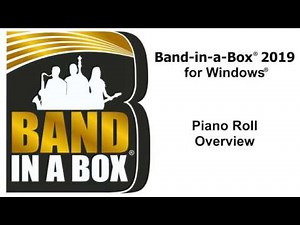 Band-in-a-Box® for Windows: Piano Roll Overview