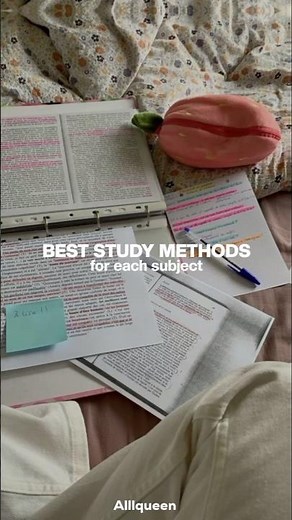 study methods for each subjects! 🌝