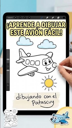 Cómo dibujar un avión muy fácil