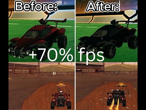 How to get dark textures in rocket league and increase fps by 70% in 90 SECONDS