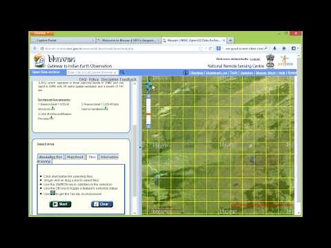 How to download satellite data from bhuvan